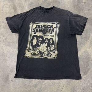 Black Sabbath 1978 World Tour T-Shirt XL Rock Band Tee Vintage Style Distressed